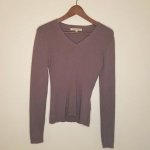 RW & Co Fitted V Neck Sweater Sz S